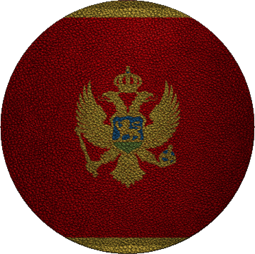 Tondo Montenegro Europa Bandiere 