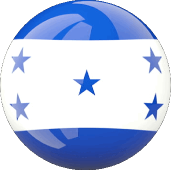 Runde Honduras Amerika Fahnen 