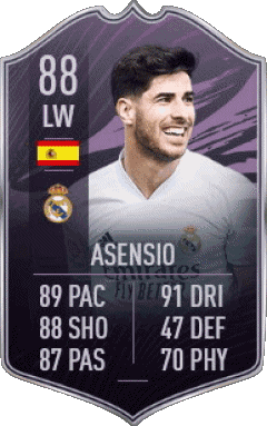 Marco Asensio Willemsen Espagne F I F A - Joueurs Cartes Jeux Vidéo Multi Média 