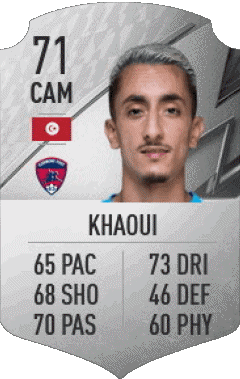 Saîf-Eddine Khaoui Tunisie F I F A - Joueurs Cartes Jeux Vidéo Multi Média 