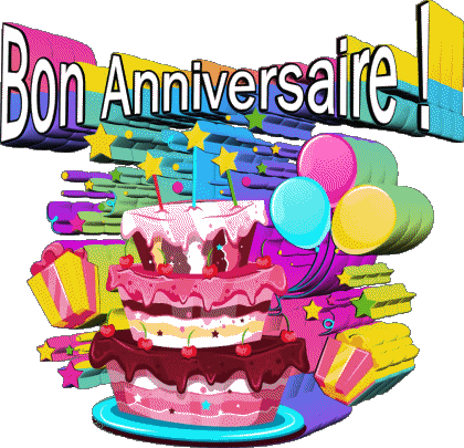 003 Gateaux Bon Anniversaire Français Messages 