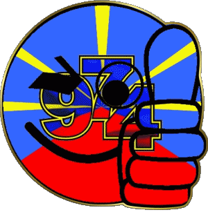 Smiley - OK La Réunion D.O.M - T.O.M Frankreich Fahnen 