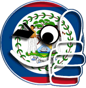 Smiley - OK Belize Amerika Fahnen 