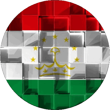 Ronda Tayikistán Asia Banderas 