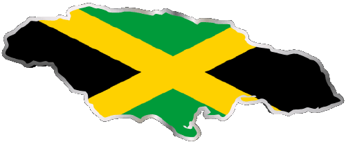 Carte Jamaïque Amériques Drapeaux 