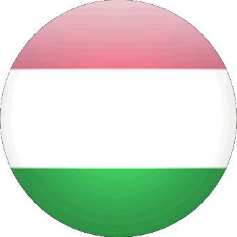 Runde Ungarn Europa Fahnen 