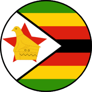 Tondo Zimbabwe Africa Bandiere 