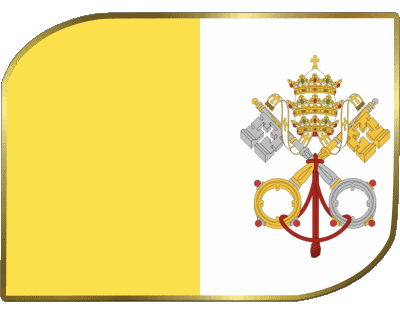 Rettangolo Vaticano Europa Bandiere 