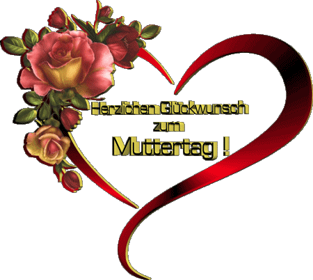 008 Herzlichen Glückwunsch zum Muttertag Allemand Messages 