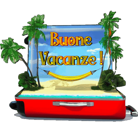 19 Sfondo trasparente Buone Vacanze Italiano Messagi 