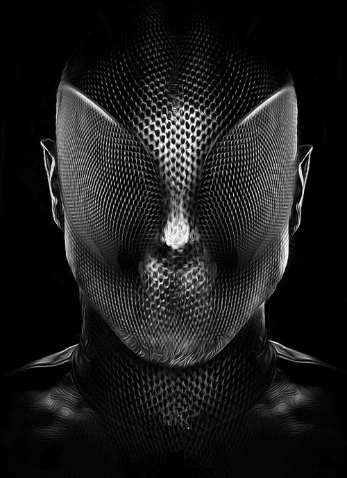 George RedHawk - Noir et blanc GIF Künstler Humor -  Fun 