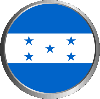Round Honduras America Flags 