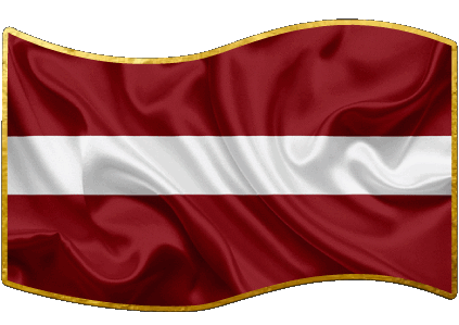 Rectángulo Letonia Europa Banderas 