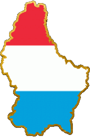 Map Luxembourg Europe Flags 