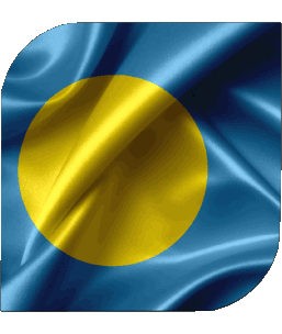 Carré Palaos Océanie Drapeaux 