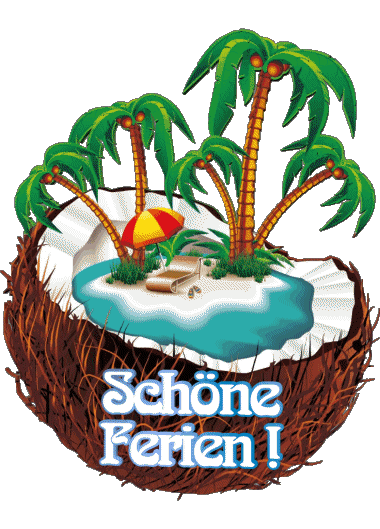 23 Sfondo trasparente Schöne Ferien Tedesco Messagi 