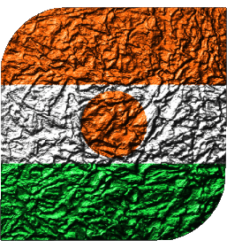 Carré Niger Afrique Drapeaux 