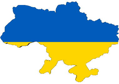 Carte Ukraine Europe Drapeaux 