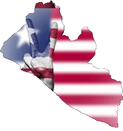 Map Liberia Africa Flags 