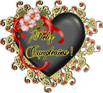 004 Corazón Feliz Cumpleaños Spanisch Nachrichten 