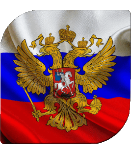 Quadrato Russia Europa Bandiere 