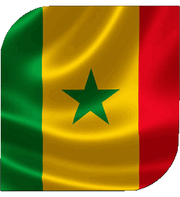 Carré Sénégal Afrique Drapeaux 
