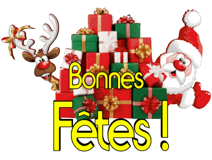 Serie 13 Bonnes Fêtes (Noël) Francés Mensajes 