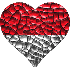 Cuore Monaco Europa Bandiere 