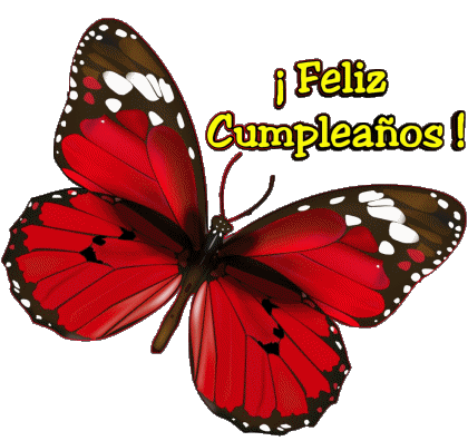 004 Transparenter Hintergrund Mariposas Feliz Cumpleaños Spanisch Nachrichten 