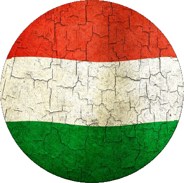 Rond Hongrie Europe Drapeaux 