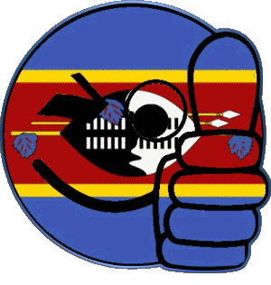 Smiley - OK Eswatini Afrika Fahnen 