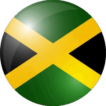 Rond Jamaïque Amériques Drapeaux 