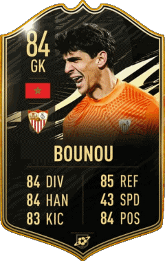 Yassine Bounou Maroc F I F A - Joueurs Cartes Jeux Vidéo Multi Média 