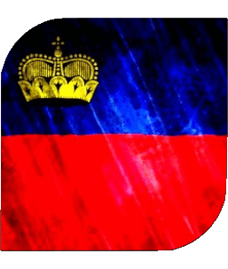 Quadrato Liechtenstein Europa Bandiere 