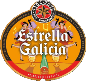 Estrella Galicia Spain Beers Drinks 