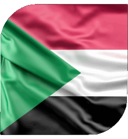 Quadrato Sudan Africa Bandiere 