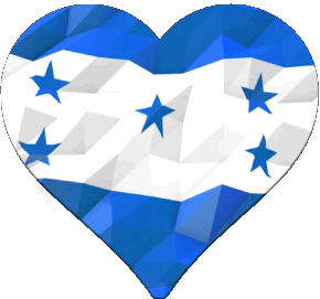 Corazón Honduras América Banderas 