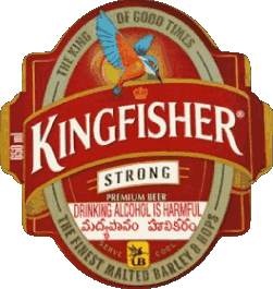 Kingfisher India Beers Drinks 