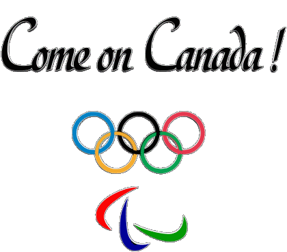 Olympic Games Come on Canada Inglese Messagi 