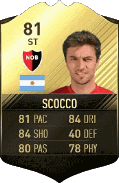 Ignacio Scocco Argentina F I F A - Giocatori carte Videogiochi Multimedia 