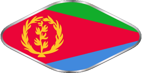 Oval 02 Eritrea Africa Flags 