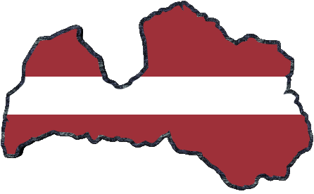 Map Latvia Europe Flags 