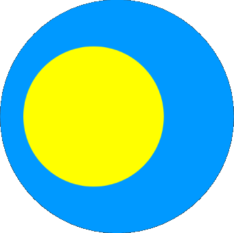 Runde Palau Ozeanien Fahnen 