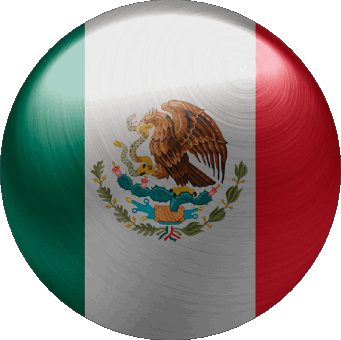 Rond Mexique Amériques Drapeaux 