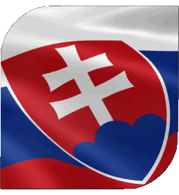 Square Slovakia Europe Flags 
