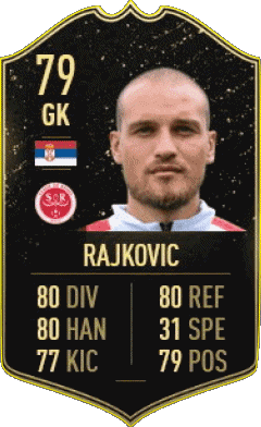 Predrag Rajkovic Serbien F I F A - Karten Spieler Videospiele Multimedia 