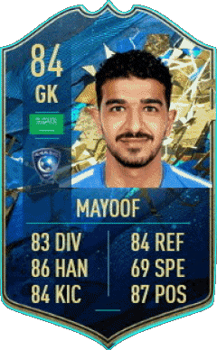 Abdullah Al Mayoof Arabia Saudita F I F A - Jugadores  cartas Vídeo Juegos Multimedia 