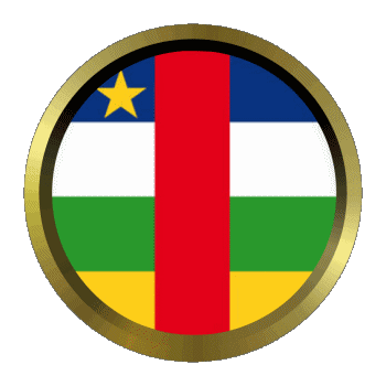 Rond - Anneaux Centrafrique Afrique Drapeaux 