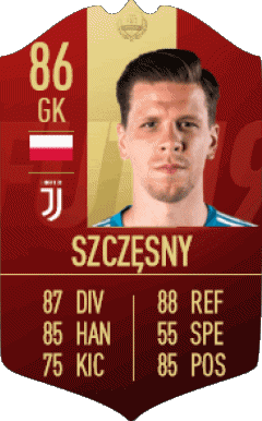 Wojciech Szczesny Pologne F I F A - Joueurs Cartes Jeux Vidéo Multi Média 
