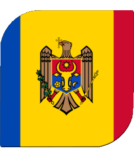 Carré Moldavie Europe Drapeaux 
